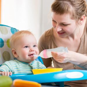 baby feeding spoon bottle Use for mashed fruits, rice cereal, and semi-solid meals.