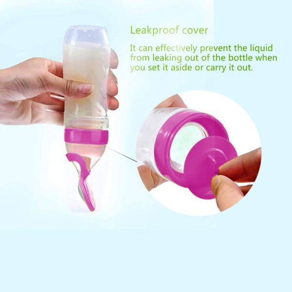 Soft Silicone Baby Feeding Spoon Bottle – 90ml - Image 6