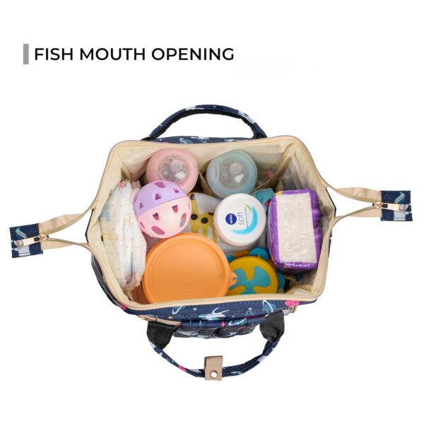 Teal Unicorn Diaper Bag – Cute & Roomy Diaper Backpack - Image 6