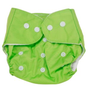 Reusable green cloth diaper with insert Solid green cloth diaper with eco-friendly insert for babies