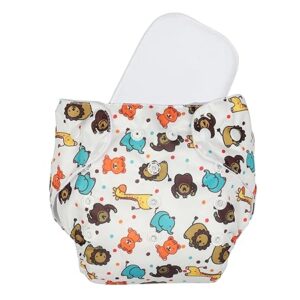 Jungle animal printed baby cloth diaper