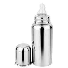 Stainless steel bottle newborn baby milk feeding nipple