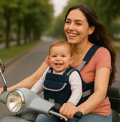 baby harness belt for motorcycle 2 wheeler safety belt