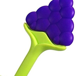 Grape-shaped silicone teether