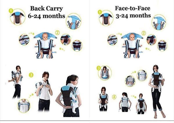 baby carrier for newborn and toddler with padded straps