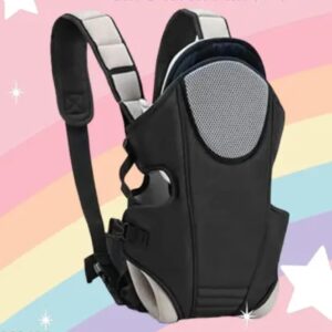 Black 3-in-1 Baby Carrier with padded straps