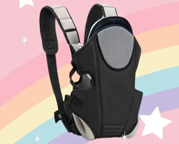 Black 3-in-1 Baby Carrier with padded straps