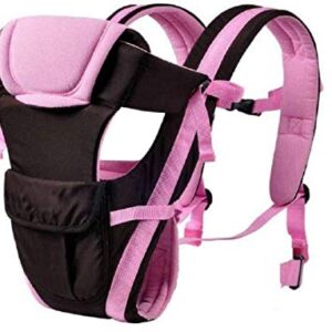 Pink 4-in-1 Baby Carrier with Head Support for Baby Girls