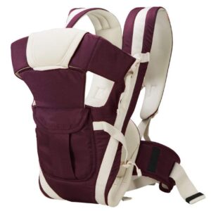 Pink 4-in-1 Baby Carrier with Head Support for Baby Girls