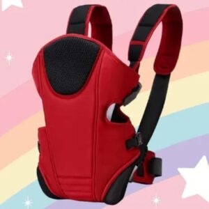 Red 3-in-1 Baby Carrier with breathable mesh design