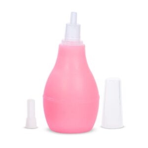 Pink Baby Nasal Aspirator – Silicone Nose Cleaner for Infants