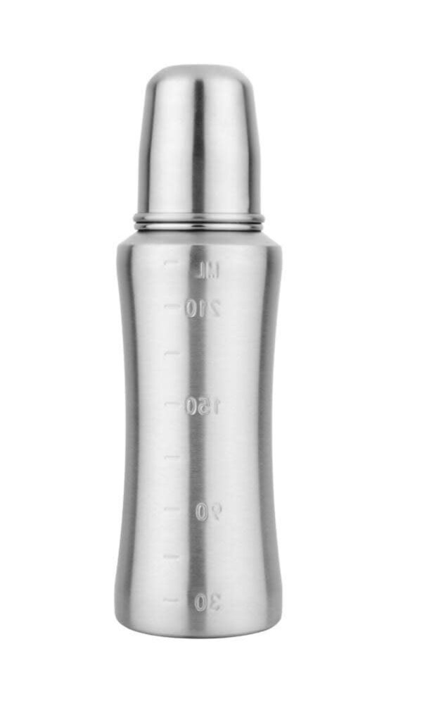 250 ml Stainless Steel Baby Feeding Bottle – 304 Grade, Silicone Nipple - Image 3