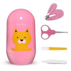 Pink Dog Baby Nail Care Kit – Baby Nail Cutter & Grooming Set