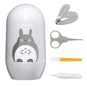 Grey Totoro Baby Nail Care Kit – Baby Nail Cutter & Grooming Set