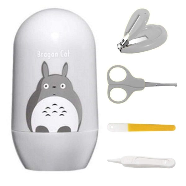 Grey Totoro Baby Nail Care Kit – Baby Nail Cutter & Grooming Set